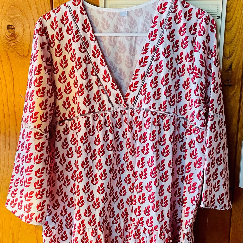 Red & White Sun Dress